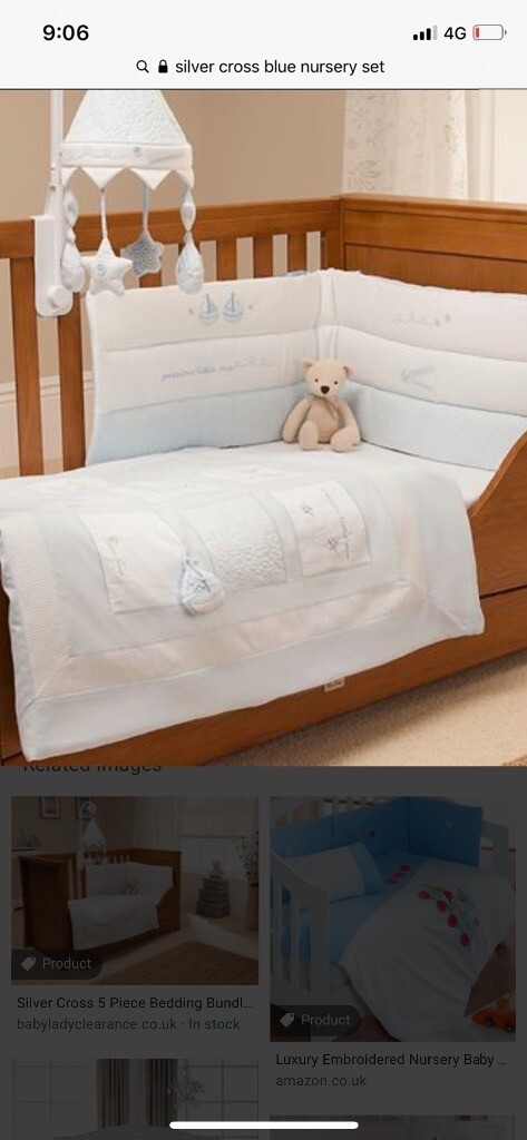 silver cross cot bumper